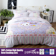 100% cotton bedding for babies and kids/ high quality custom design fabric printing and dovet cover for kids bedding